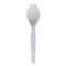 Boardwalk Mediumweight Polystyrene Cutlery, Teaspoon, White, PK1000 BWK SPOONMWPS - alternate 2